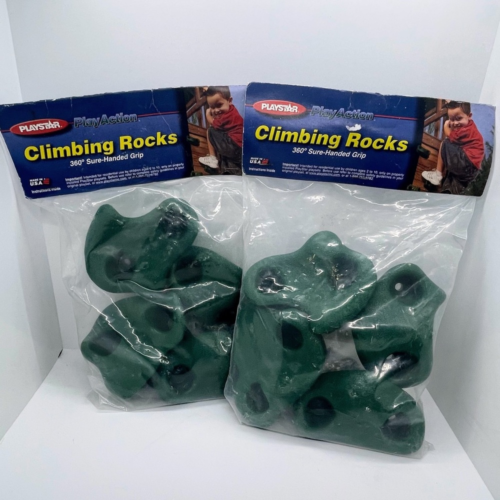 Green Climbing Rocks for Interactive Play